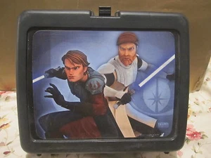 2011 Star Wars: The Clone Wars Plastic Lunchbox ONLY NO THERMOS - Picture 1 of 8