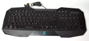 AULA Wired Gaming Keyboard Professional Gamer Be Fire Blue Light - Picture 1 of 7