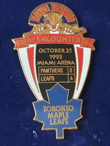 NHL Pin Florida Panthers 1st Encounter Toronto Maple Leafs Oct 21, 1993 - Picture 1 of 1