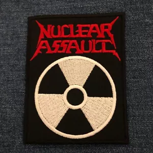 Nuclear Assault radiation embroidered patch Anthrax Municipal Waste Havok Exodus - Picture 1 of 1