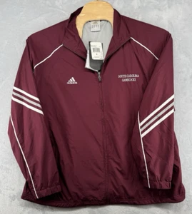 Vintage Adidas South Caroina Gamecocks Full Zip Windbreaker Jacke Garnet XL Neu mit Etikett - Bild 1 von 10