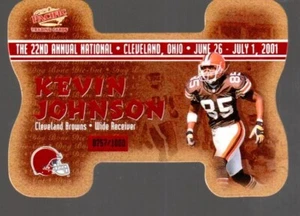 Kevin Johnson David Terrell #/D 2001 Pacific National Numbered 757/1000 L@@K !! - Picture 1 of 2