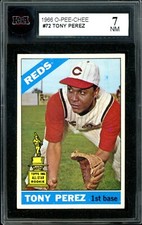 1966 TOPPS OPC O PEE CHEE Baseball #72 Tony Perez HOF KSA 7 NM Reds RC All Star