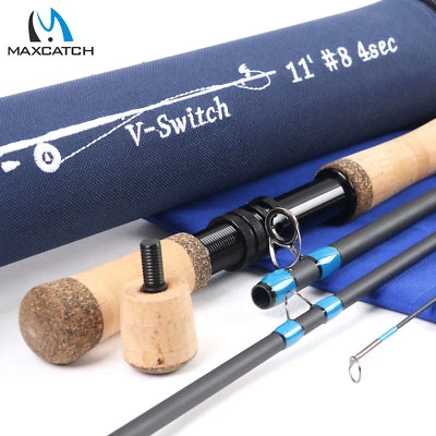 Maxcatch Switch Rod 4/5/6/7/8/9WT Fly Fishing Rod With Switchable Fighting Butt - Image 1 of 4