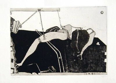 Horst Janssen 1929 Hamburg / Radierung, handsigniert / Kabinettstückchen / 1970 - Bild 1 von 4