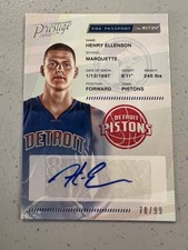 2016 Panini Prestige NBA Passport Signatures /99 Henry Ellenson Auto RC Pistons