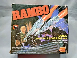 Ametralladora Jocsa Argentina Rambo 1986 de colección rara 7,62 mm de montaje doble nueva en caja - Imagen 1 de 5