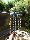 FairTrade Hand Made Indian Metal Owl Butterfly Wind Chime Windchime Bells Mobile
