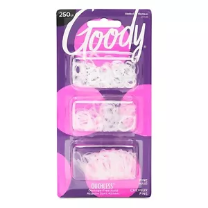 GOODY Ouchless Womens Polyband Elastic Hair Tie - 250 Count, Clear - Fine Hair - Picture 1 of 5