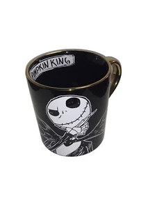 DISNEY JACK SKELLINGTON Pumpkin King COFFEE TEA MUG Nightmare Gold Accents NEW - Picture 1 of 6