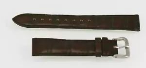 Bracelet de remplacement de montre unisexe chocolat marron FOSSILES 18 mm - Photo 1 sur 2