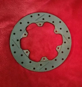 New US BRAKE 10.75" Drilled and Slotted Brake Rotor 9850-5002-AH Drag Racing  - Imagen 1 de 1