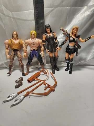 Xena Warrior Princess hercules  6" Action Figure Lot of 4 ToyBiz  Loose Cover