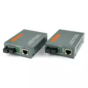 Gigabit Fiber Optical Media Converter 1000Mbps Single Mode Simplex SC Port 20KM - Picture 1 of 6