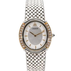 SEIKO CREDOR Ladies Quartz Diamond Bezel GSWE942 A Rank - Picture 1 of 8