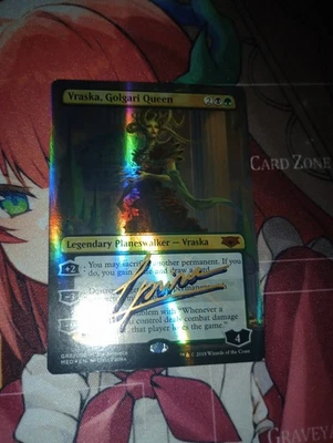 Mtg. Vraska, Golgari Queen. FOIL Mythic Edition: Guilds of Ravnica signed  - Image 1 of 4