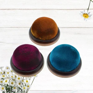 Cojín de pasador de base de madera de 3 piezas cojín de aguja brillante de moda hágalo usted mismo artesanía - Imagen 1 de 11