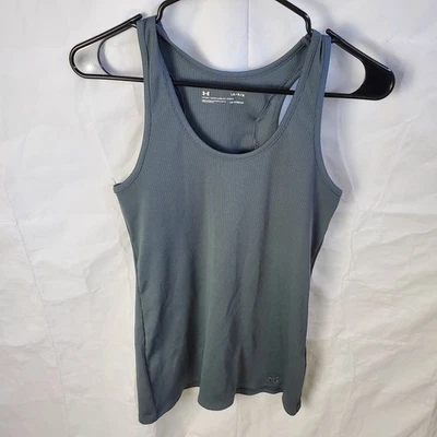 Camisa Under Armour Para Mujer L Gris Victoria Camiseta sin Mangas Espalda Corredora Gimnasio Activo 1283939 Foto 1 de 4