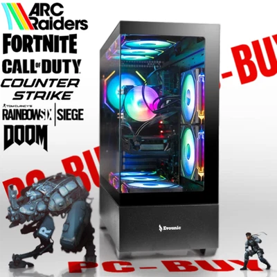 Liquid Cooled Gaming PC RYZEN 7 5700X, GTX 1080 Ti, 32GB RAM, 1TB SSD, W11, WiFi - Image 1 of 4