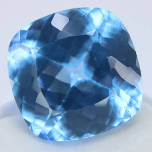 Piedras preciosas sueltas azules corte cojín jeremejevita natural certificado 23,40 quilates - Imagen 1 de 4