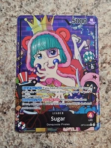 Sugar OP10-003 Leader Alt Art Rare Mint English Full Holo Foil One Piece - Picture 1 of 2