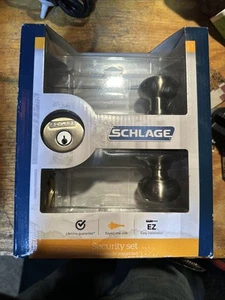 Schlage EZ Install Keyed One Side Security Set FB50N V GEO 619 BRAND NEW - Picture 1 of 10