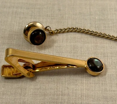 棕色宝石领带夹 — 第 1/4 张图片