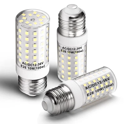 12 Volt 24V Low Voltage E26 Medium Screw Base LED Bulbs 6000K Daylight White ... - Image 1 of 4