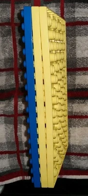 Lego Duplo Blue Yellow 8X16 X 1/2 Thin Flat Baseplate Brick Lot Of 3 - image 1 of 3
