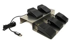 Capteur PC Pédale USB 5 Boutons Mécaniques Type A Pied Pédale pour PC Hotkeys - Photo 1/4