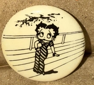 Vintage Lisa Frank Betty Boop Button 1979 Mini - Picture 1 of 6