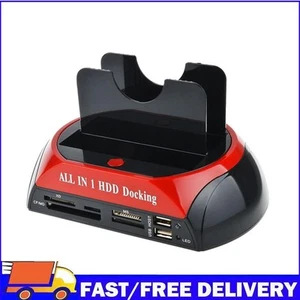 Dual Slot HDD Docking Station SATA IDE USB 2.0 to 2.5 3.5 inch Hard Disk Case - Afbeelding 1 van 15