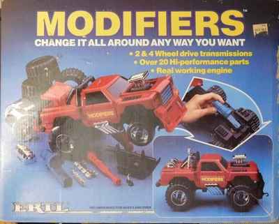 Juego de camión personalizado ERTL Modifiers 1985 - caja, caja de herramientas y piezas - juguete vintage años 80 Foto 1 de 4