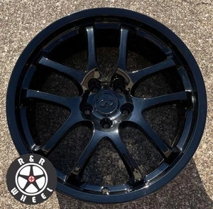 INFINITI G35 2005 2006 2007 Usine Roue 19 " Avant Jante 73683 Noir W / Bouchon - Photo 1 sur 1