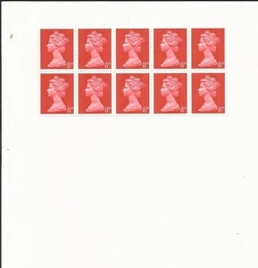 GB MNH QEII - Pre-Decimal Definative 8d Block of 10 stamps - Picture 1 of 1