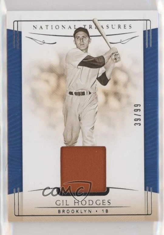 2019 Panini National Treasures Sepia /99 Gil Hodges #210 HOF - Image 1 of 2
