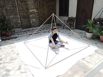 TFS TUNINGFORKSHOP Solid Pure Copper Giza Pyramid Set Connector corner kit 1/2"or 12.7mm pipe 6 ft