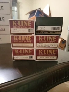K-Line LOT OF 6 Box Car Set - K671-1391, K6466, K90007, K640501, K80-7508, K6481 - Picture 1 of 13