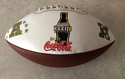 Super Bowl 33  XXXIII  Coca Cola Souvenir NFL Football Cover