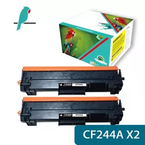 2 Black Toner Cartridge Fits For HP 44A CF244A Pro M15 M15a M15w M28a M28w - Picture 1 of 4
