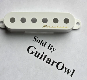 FENDER STRAT Guitar NF WIDE BRIDGE WHITE NOISELESS PICKUP COVER 0053339010 - Picture 1 of 4