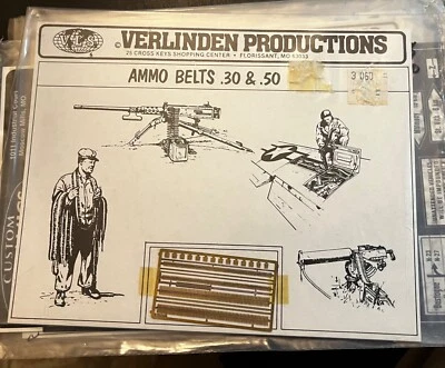 Cinturones de munición Verlinden calibre .30 y .50 1/35 PE #060 Foto 1 de 3