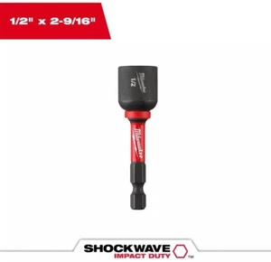 Lot Of 3* Milwaukee Shockwave Impact Duty Magnetic Nut Driver, Mo.# 49-66-4537   - Picture 1 of 6