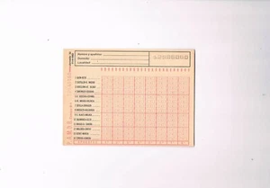 Boleto quiniela año 1982 abril sin rellenar - Imagen 1 de 2