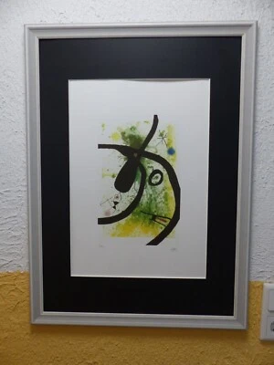 Joan MIRÒ Lithographie35x50cm limitiert ,signiert und fertig gerahmt - Bild 1 von 4