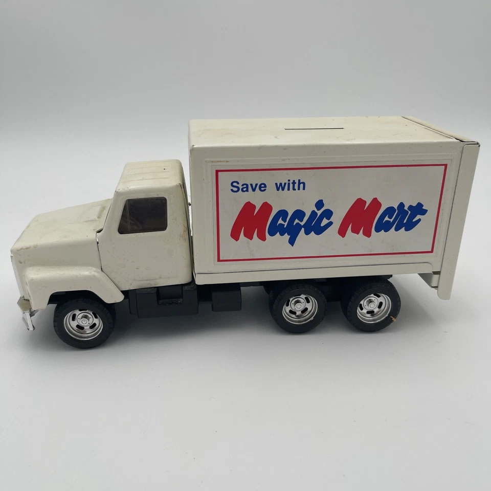 Camión de reparto Magic Mart ERTL International Cab de colección escaso banco fundido a presión EE. UU. Foto 1 de 4