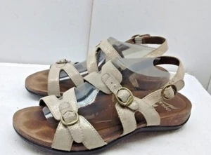 Dansko Tan Leather Ankle Strap Slingback Adjustable Sandal Women Shoe Size 8M 39 - Picture 1 of 6