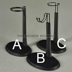 Plastic Removable Display Stand Base For 1/6 12" Doll Action Figures Model A B C - Picture 1 of 8