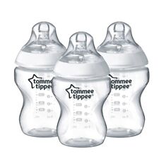 3-Pk Tommee Tippee 9oz Breast-Like Anti-Colic Baby Bottle Slow Flow 0m+ NEW