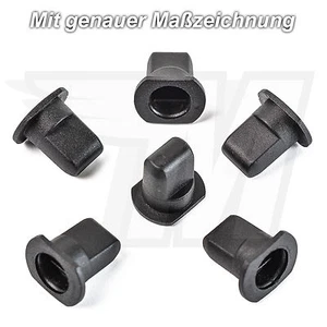 15x Buchsen Clips Halter Schriftzug Emblem für VW Seat Audi Skoda - Bild 1 von 1
